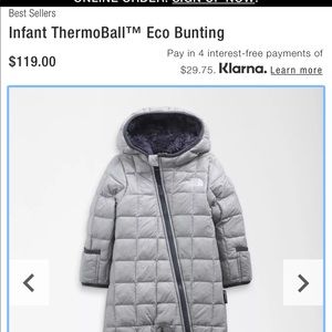 The North Face infant Thermoball Eco Bunting